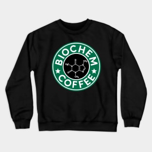 Biochemistry Coffee Caffeine Structure Star Laptop Science Chemistry Crewneck Sweatshirt